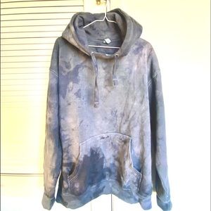 Hand Tie Died Unisex Sweathshirt Size XL (Midnight Color)